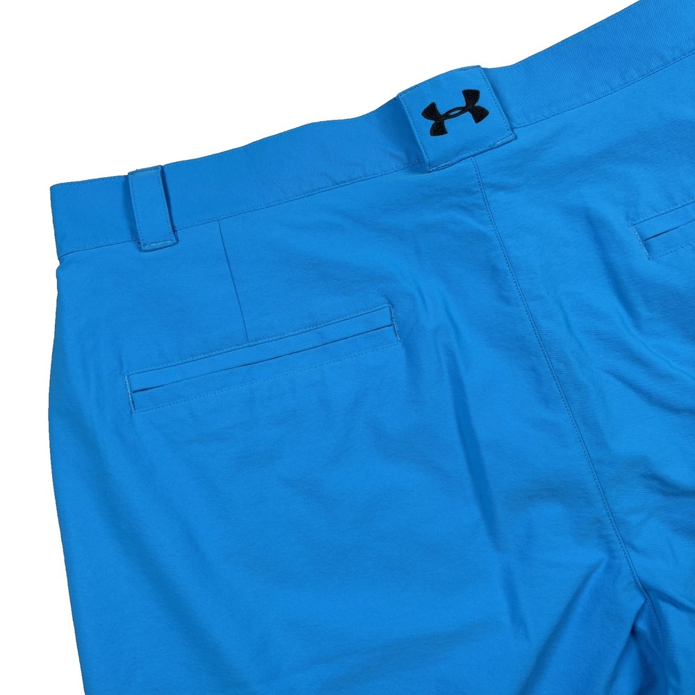 Under Armour Golf Shorts Mens Sz 38" x 11" Blue Match Play Stretch Performance